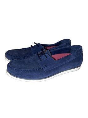 Section X Men’s Slip On Suede Leather Boat Shoes Loafers Sz 10.5